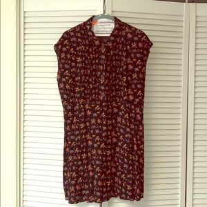 Urban Outfitters Button Up Floral Mini Dress